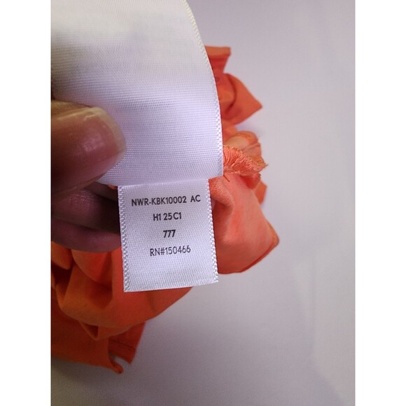 0.1 Algo Shirt Boys M (8-10) Orange Performance Top Collared Chest Pocket - Picture 7 of 9